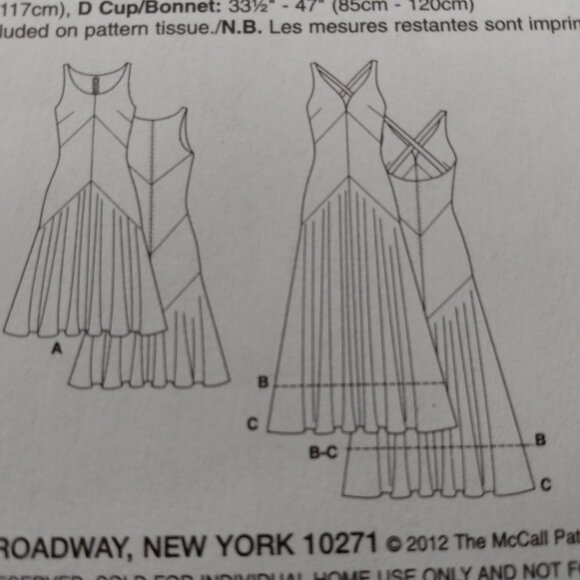 Vogue 8814 Sleeveless Dress Sewing Pattern 6-14 UNCUT - Picture 12 of 15